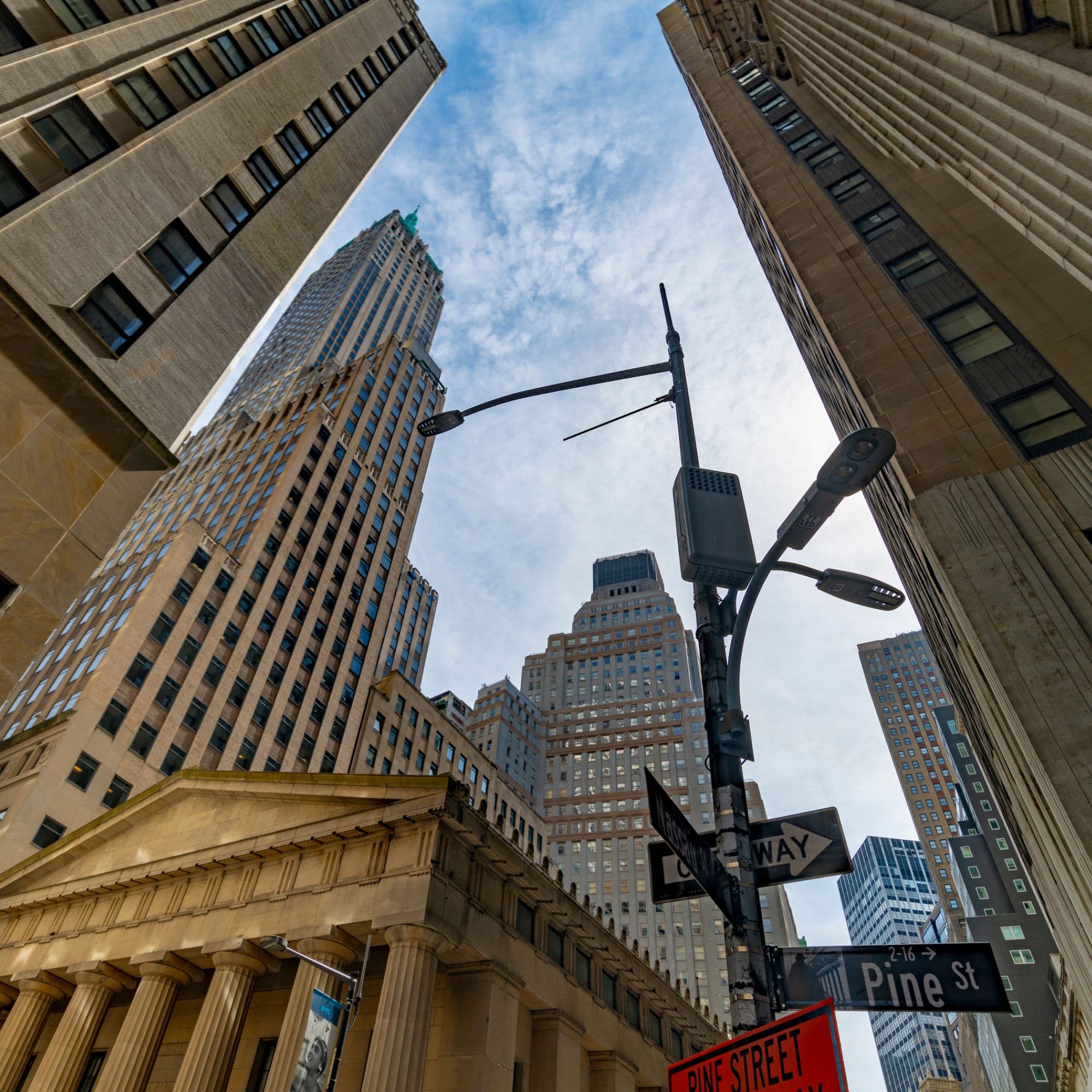 Financial district architecture