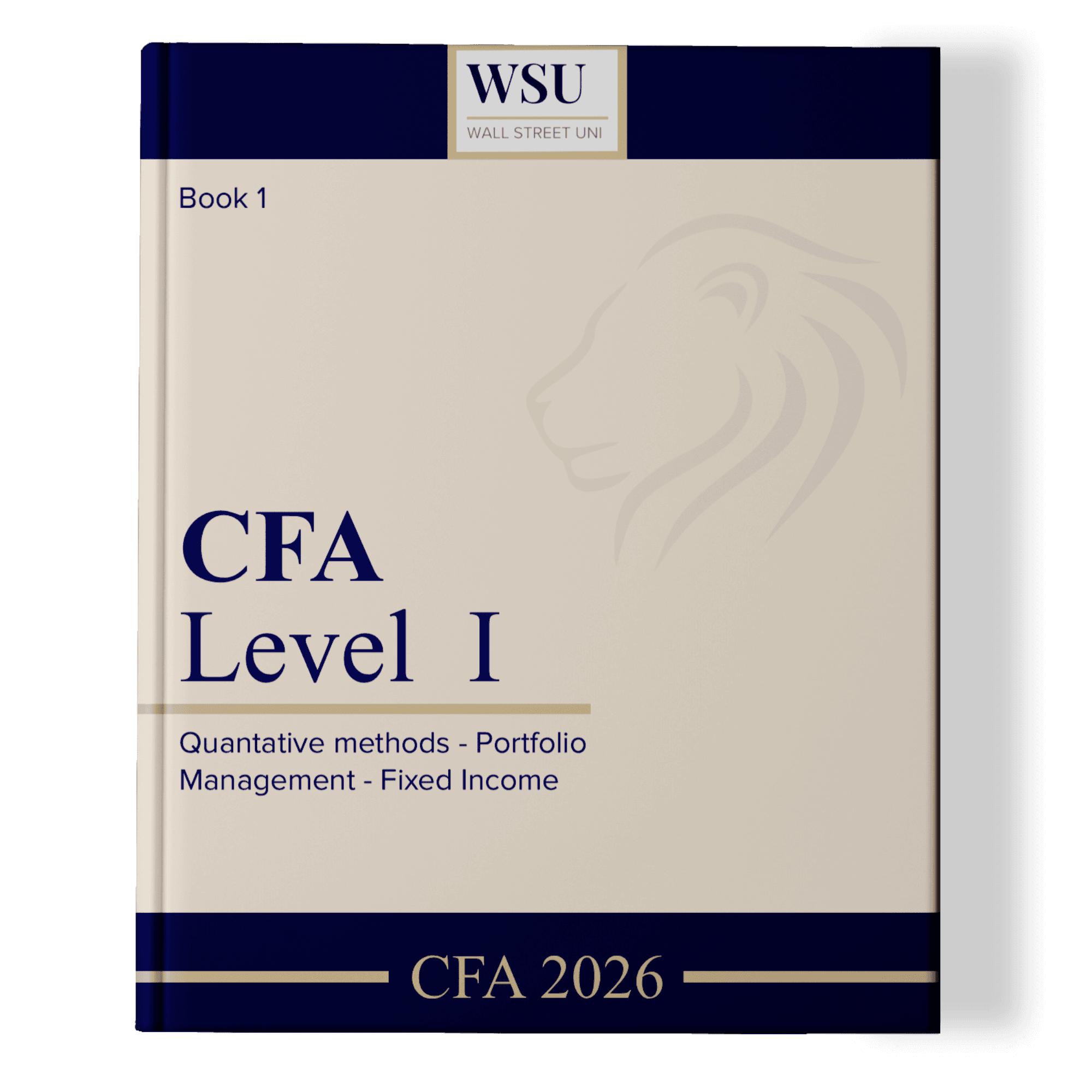 A single printed Wall Street Uni study book